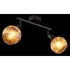 Globo lighting Frosta ceiling light chrome, black, 2-light sources