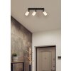 Globo lighting Villegas ceiling light black, 3-light sources