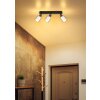 Globo lighting Villegas ceiling light black, 3-light sources