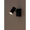 Globo lighting Este wall light, wall spotlight LED chrome, black, 1-light source