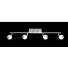 Globo lighting Fulton ceiling light LED chrome, 4-light sources