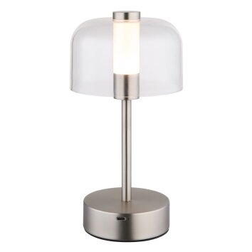 Globo lighting Skyler table lamp LED matt nickel, 1-light source