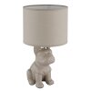 Globo lighting Dogo table lamp sand-coloured, 1-light source