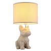 Globo lighting Dogo table lamp sand-coloured, 1-light source