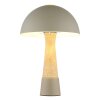 Globo lighting Paulin table lamp grey, stone appearance, 1-light source