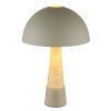 NOWA lighting Paulin table lamp grey, stone appearance, 1-light source