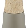 NOWA lighting Paulin table lamp grey, stone appearance, 1-light source
