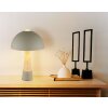 NOWA lighting Paulin table lamp grey, stone appearance, 1-light source