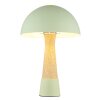 Globo lighting Paulin table lamp green, stone appearance, 1-light source