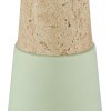 NOWA lighting Paulin table lamp green, stone appearance, 1-light source