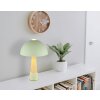 NOWA lighting Paulin table lamp green, stone appearance, 1-light source