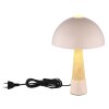 Globo lighting Paulin table lamp champagne, stone appearance, 1-light source