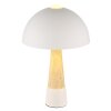 Globo lighting Paulin table lamp sand-coloured, stone appearance, 1-light source
