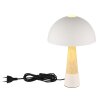 NOWA lighting Paulin table lamp sand-coloured, stone appearance, 1-light source