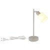 Globo lighting Trent table lamp chrome, sand-coloured, 1-light source