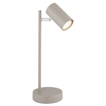 Globo lighting Robby table lamp sand-coloured, 1-light source