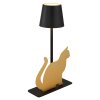 Globo lighting Furri table lamp LED gold, black, 1-light source
