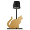 Globo lighting Furri table lamp LED gold, black, 1-light source