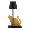 Globo lighting Furri table lamp LED gold, black, 1-light source
