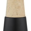 NOWA lighting Paulin table lamp black, stone appearance, 1-light source