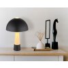 NOWA lighting Paulin table lamp black, stone appearance, 1-light source