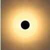 Globo lighting Janell wall light LED black, 1-light source