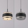 Paul Neuhaus lights Rings pendant light LED black, transparent, clear, 1-light source, Remote control