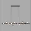Paul Neuhaus lights E-Popup pendant light LED silver, 18-light sources, Remote control