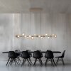 Paul Neuhaus lights E-Popup pendant light LED bronze, 18-light sources, Remote control