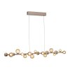Paul Neuhaus lights E-Popup pendant light LED bronze, 18-light sources, Remote control