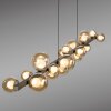 Paul Neuhaus lights E-Popup pendant light LED bronze, 18-light sources, Remote control