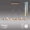 Paul Neuhaus lights E-Popup pendant light LED bronze, 18-light sources, Remote control