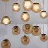 Paul Neuhaus lights Popup pendant light LED bronze, 19-light sources, Remote control