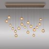 Paul Neuhaus lights Popup pendant light LED bronze, 19-light sources, Remote control