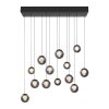 Paul Neuhaus lights Popup pendant light LED grey, 13-light sources, Remote control