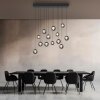 Paul Neuhaus lights Popup pendant light LED grey, 13-light sources, Remote control