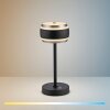 Paul Neuhaus lights Rings table lamp LED black, transparent, clear, 1-light source