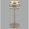 Paul Neuhaus lights Rings table lamp LED bronze, chrome, 1-light source