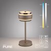 Paul Neuhaus lights Rings table lamp LED bronze, chrome, 1-light source