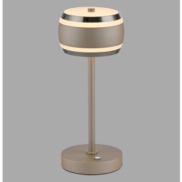 Paul Neuhaus lights Rings table lamp LED bronze, chrome, 1-light source