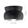 Paul Neuhaus lights Move ceiling light LED black, 1-light source