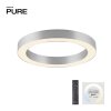 Paul Neuhaus lights Round ceiling light LED transparent, clear, 1-light source, Remote control