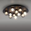 Paul Neuhaus lights Popup ceiling light LED grey, 11-light sources, Remote control