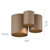 Paul Neuhaus lights Point ceiling light LED bronze, 1-light source