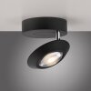Paul Neuhaus lights Oculis ceiling light LED black, 1-light source