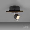 Leuchten Direkt lights JARIK ceiling light LED black, 2-light sources