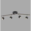 Leuchten Direkt lights JARIK ceiling light LED black, 5-light sources