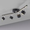 Leuchten Direkt lights JARIK ceiling light LED black, 5-light sources
