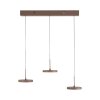 Leuchten Direkt lights PLATA pendant light LED sand-coloured, 3-light sources