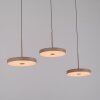 Leuchten Direkt lights PLATA pendant light LED sand-coloured, 3-light sources
